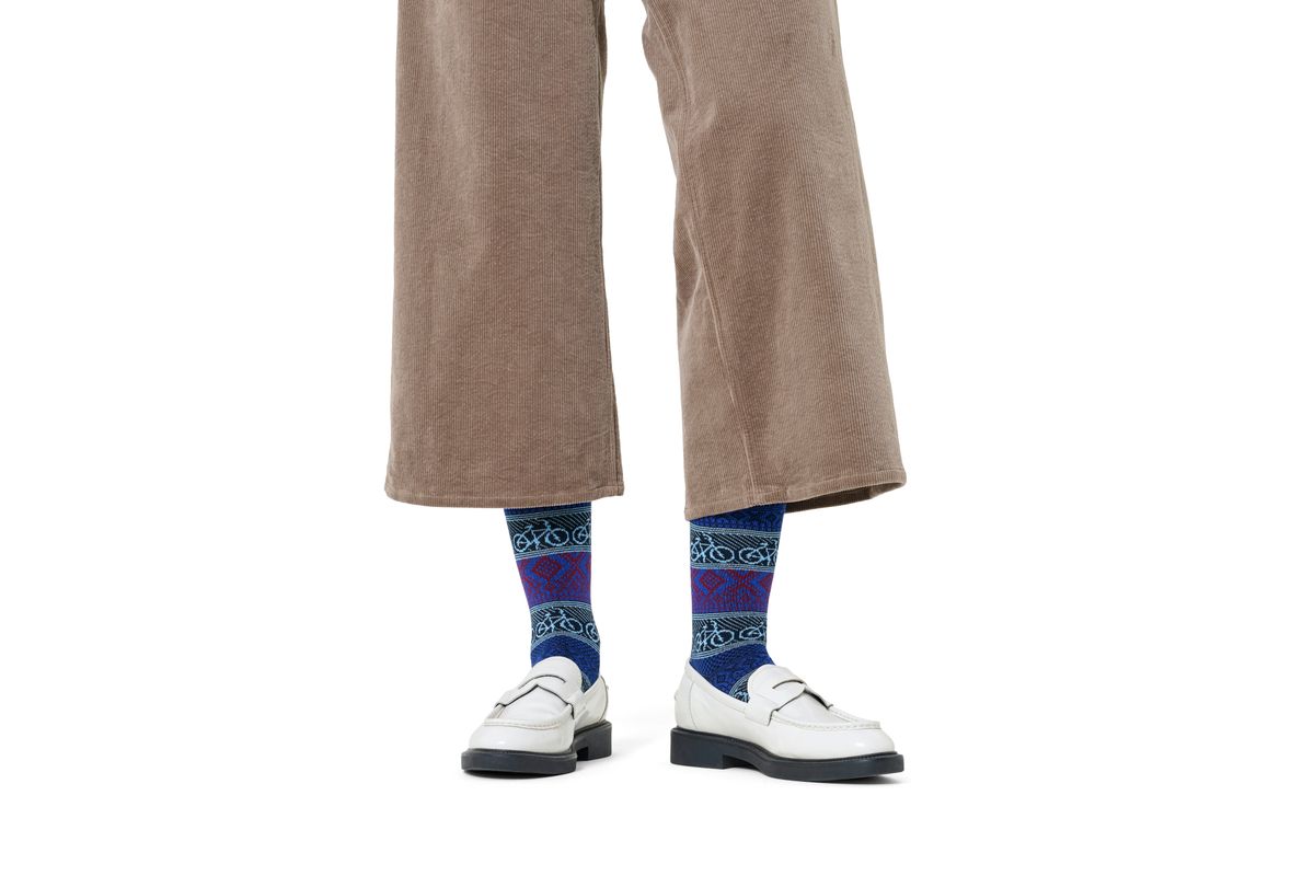 Bike Jaquard Sock