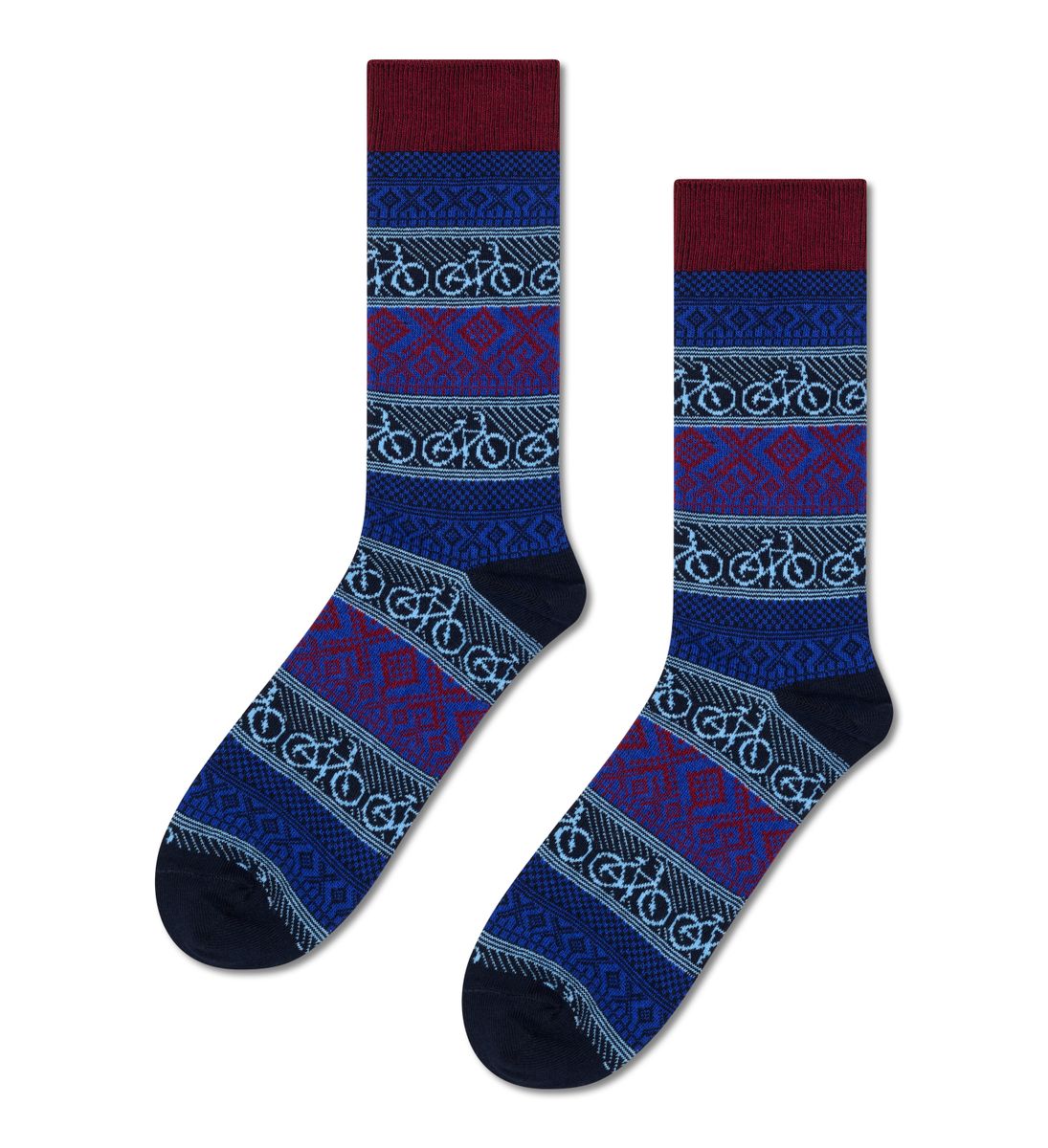 Bike Jaquard Sock