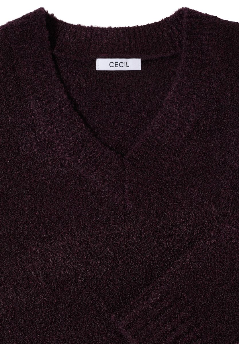 Bouclé V-Neck Pullover