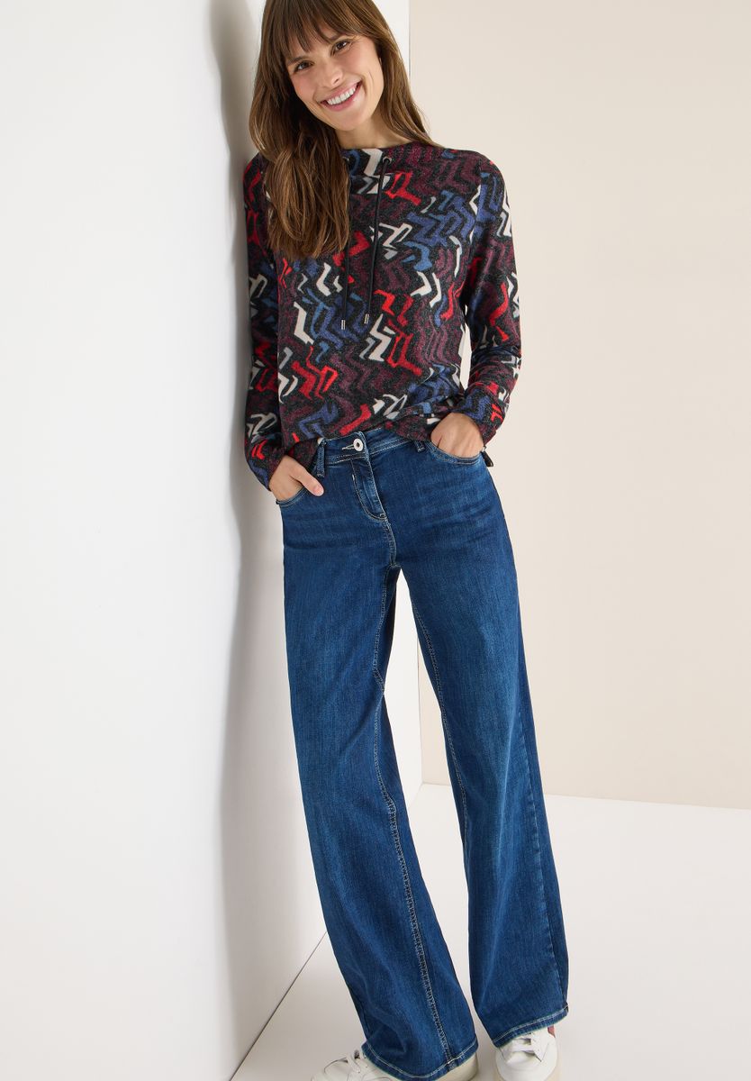 Cosy Shirt mit Grafikmuster