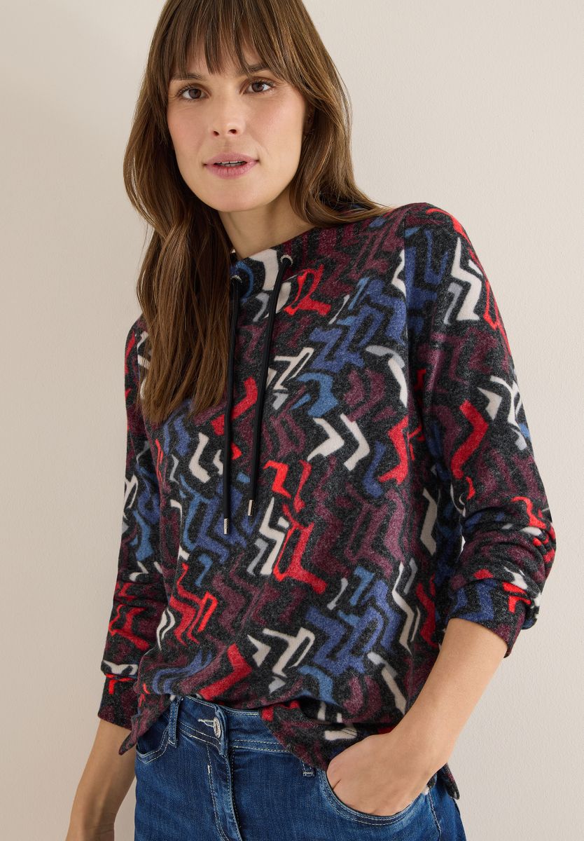 Cosy Shirt mit Grafikmuster