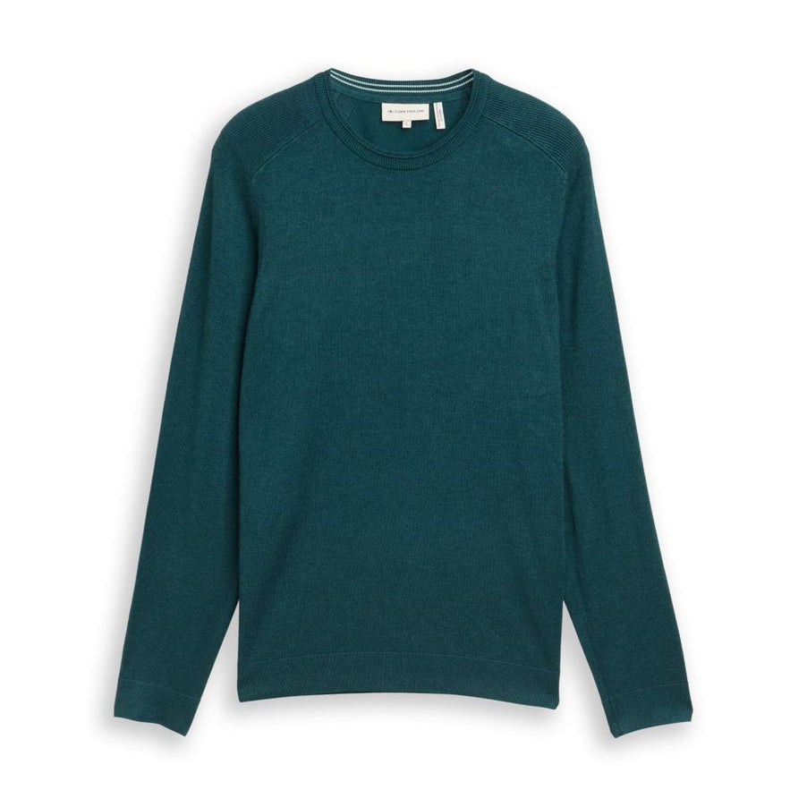 Basic Strickpullover mit Rundhalsausschnitt