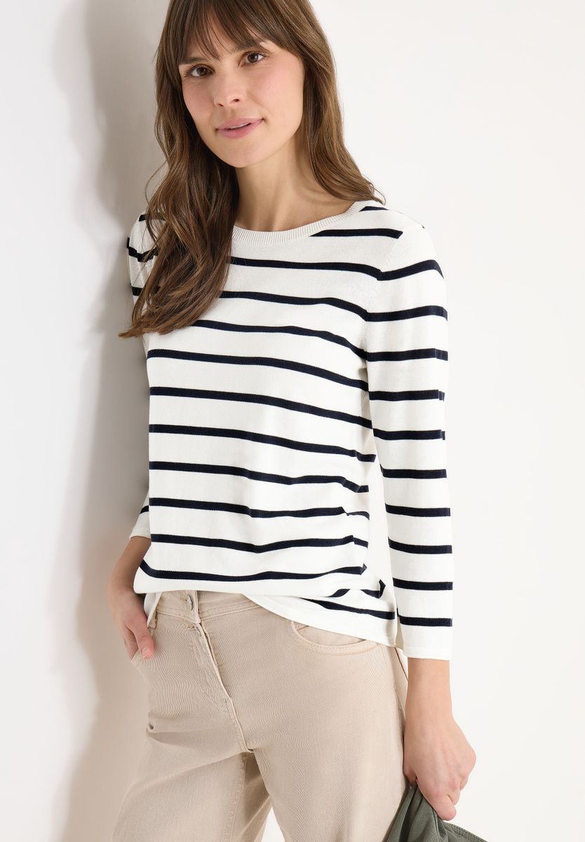 Gestreifter Pullover