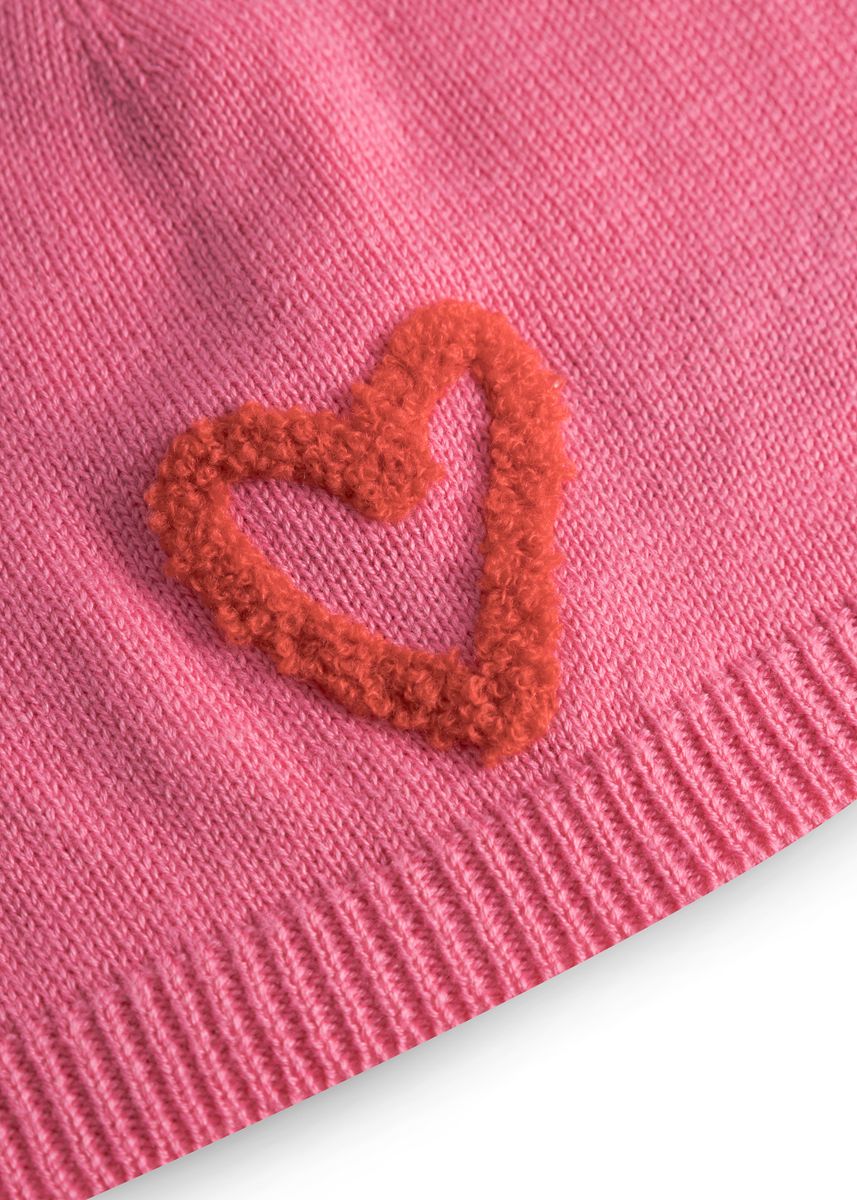 KNITTED HAT COTTON/ACRYL UNI HEART