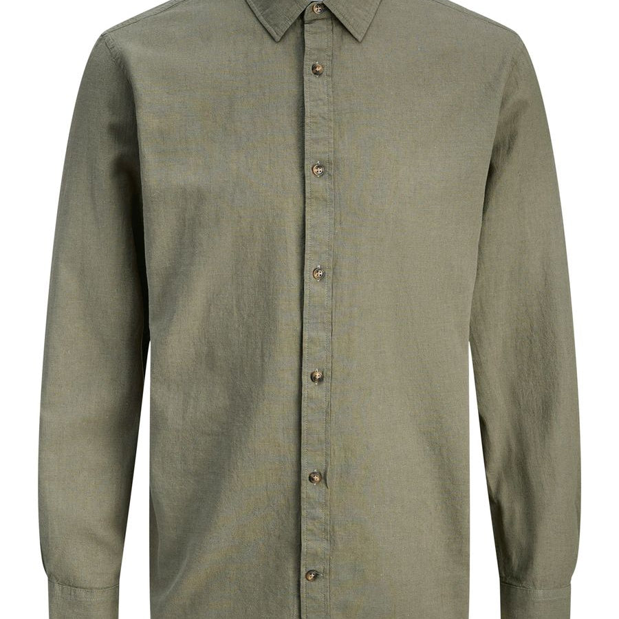 JJESUMMER LINEN BLEND SHIRT L/S SN