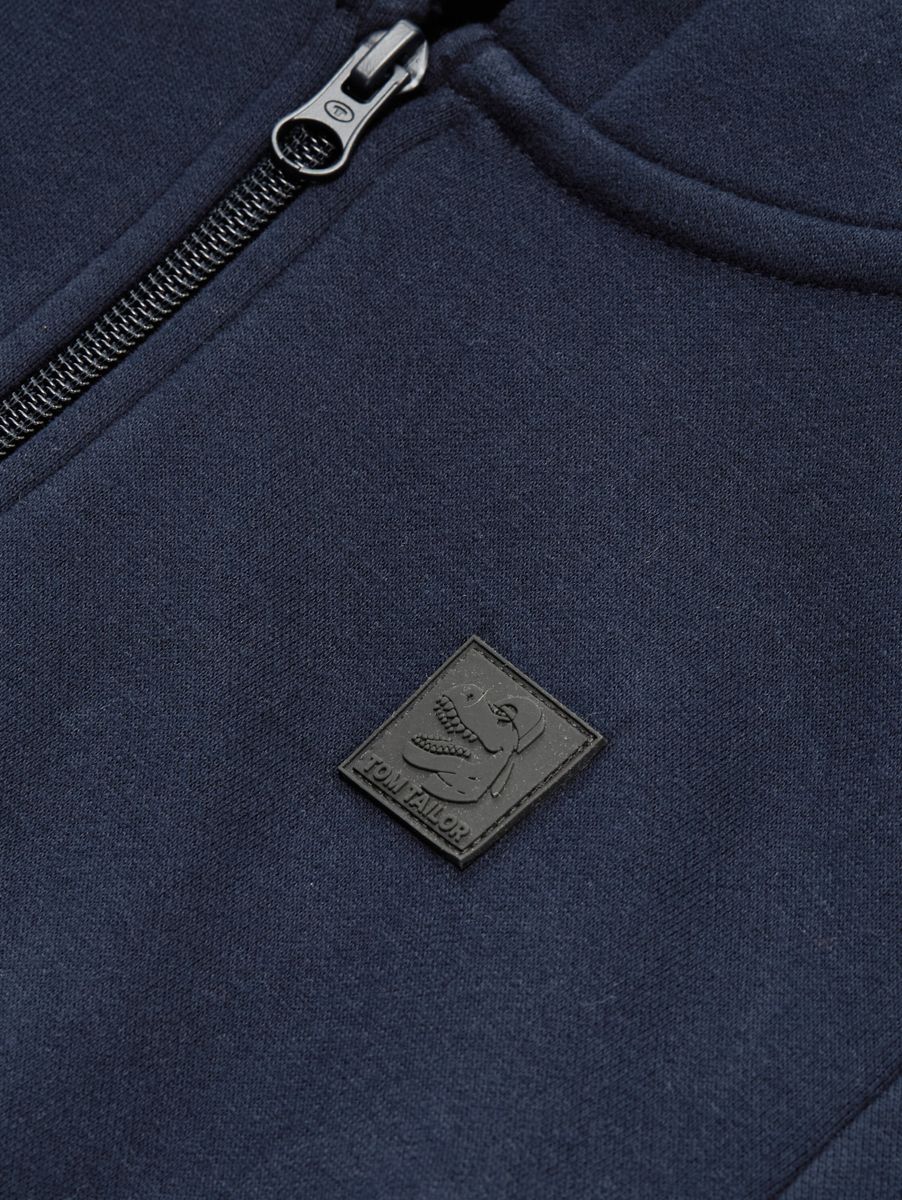 badge hoody jacket