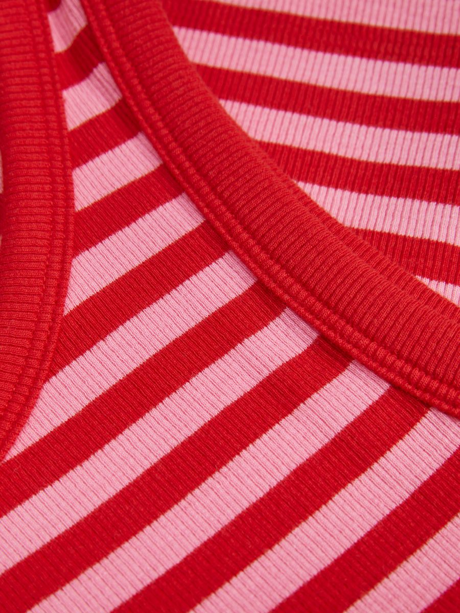 JXFALLON STR SL STRIPE RIB TOP JRS