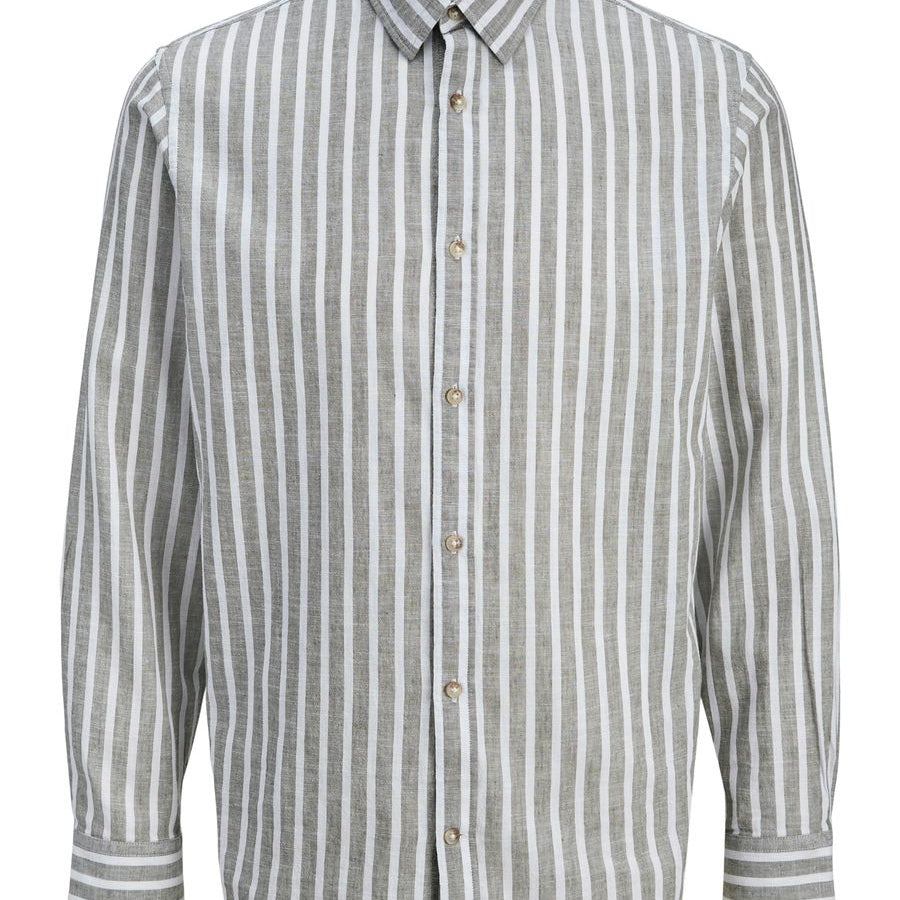 JJESUMMER LINEN BLEND SHIRT L/S SN