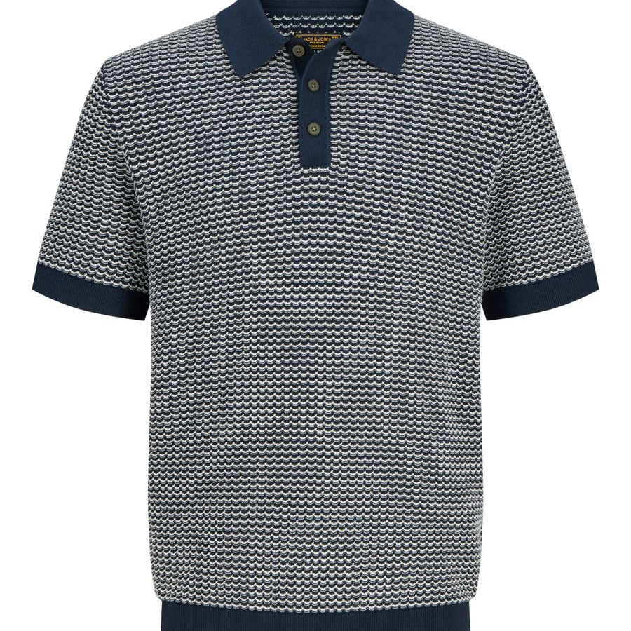 JPRBLUKINGSLEY KNIT POLO SS LN