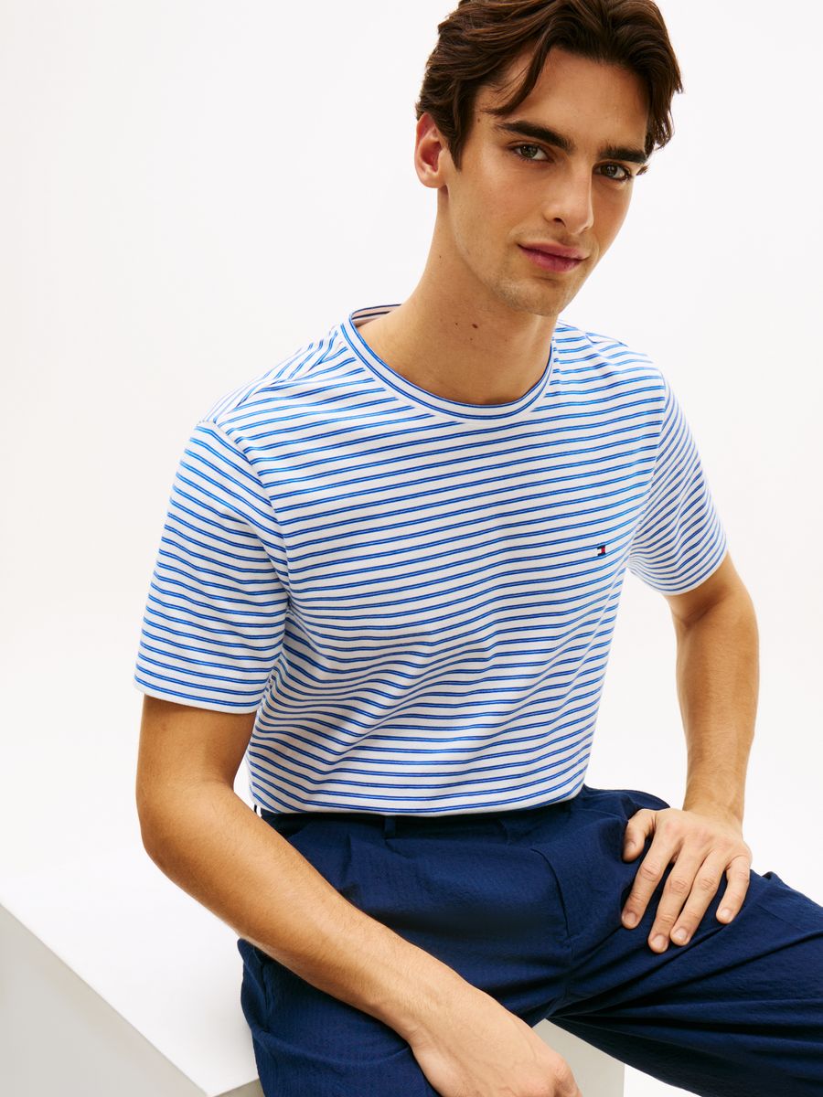 ESS SEASONAL REG FIT STRIPE TEE