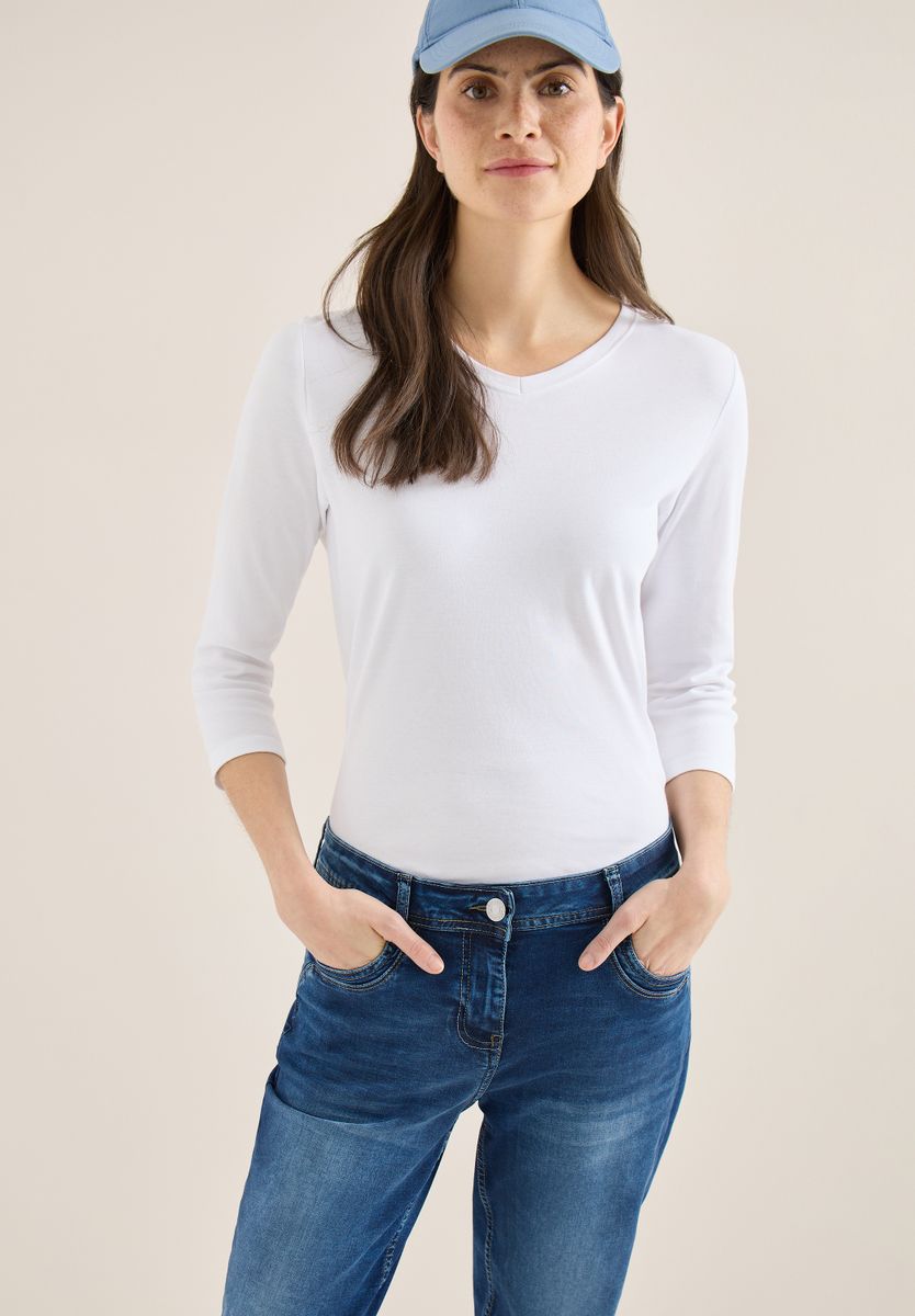 Mid Waist Slim Leg Jeans im Casual Fit