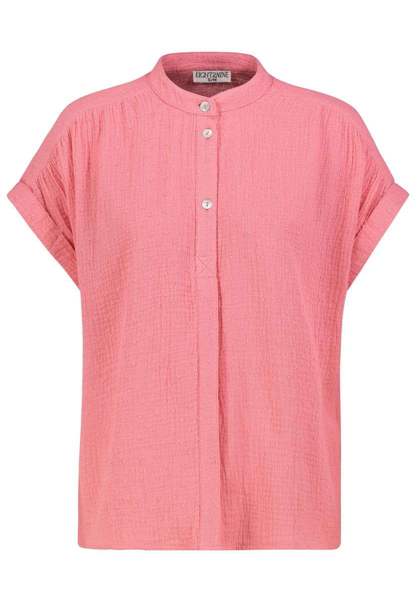 Damen, Bluse kurzarm