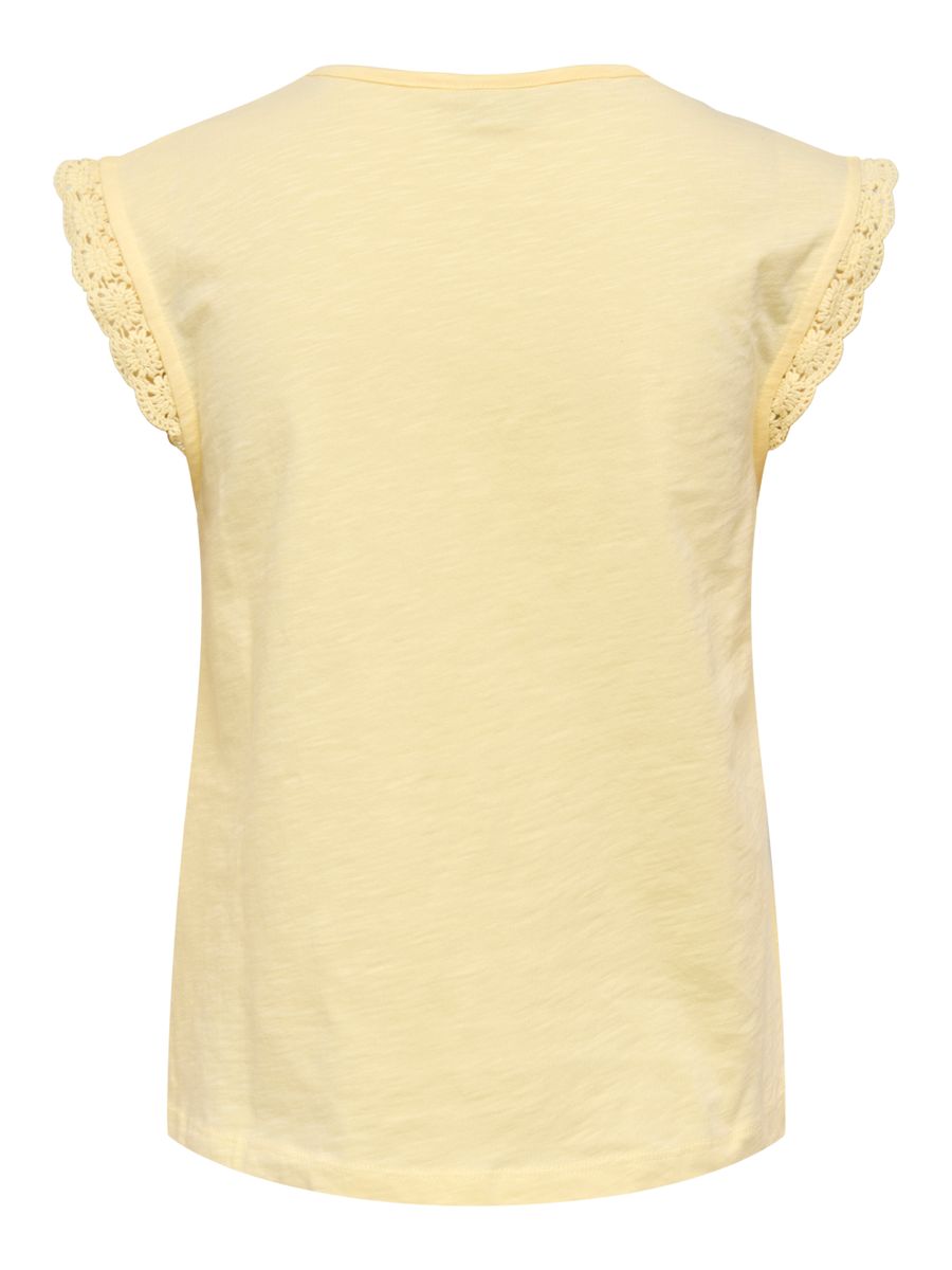 JDYSALVA LIFE S/L CROCHET TOP JRS NOOS