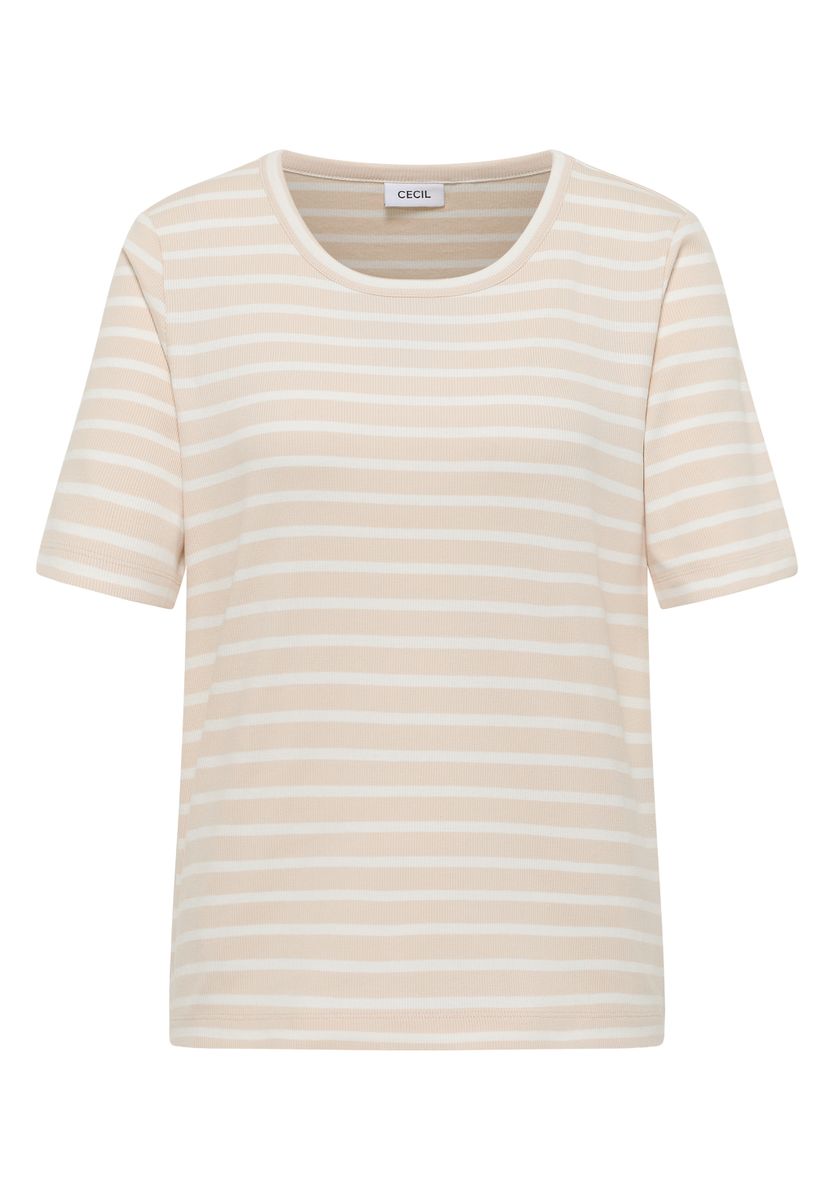 T-Shirt mit Rundhals und Streifen