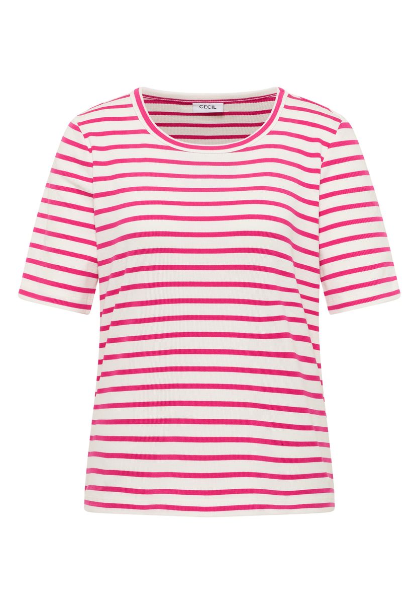 T-Shirt mit Rundhals und Streifen