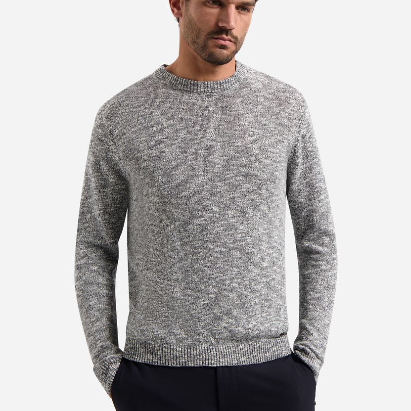 Pullover Crewneck Melange With Linen