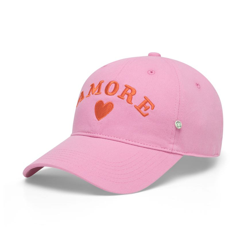 Baumwoll-Cap mit AMORE-Stickerei