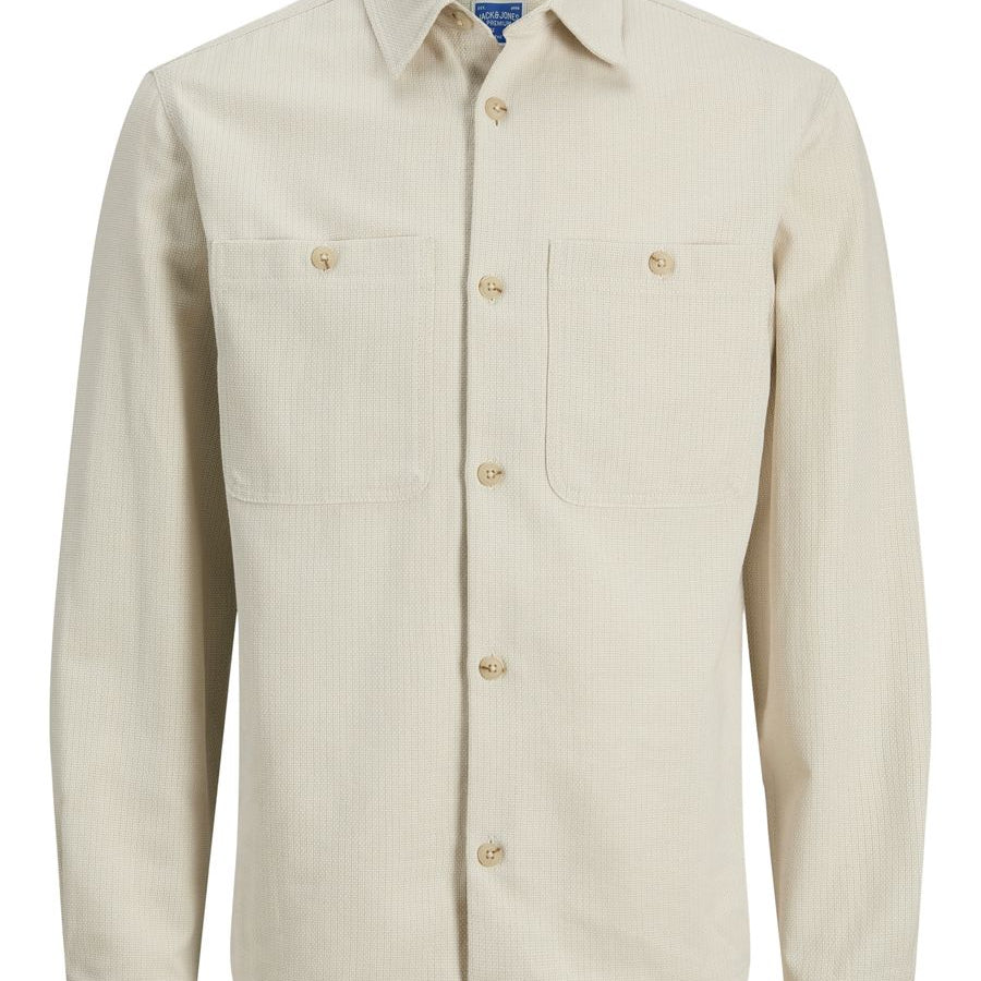 JPRBLURAYLE LINEN BL. SOLID LS SHIR