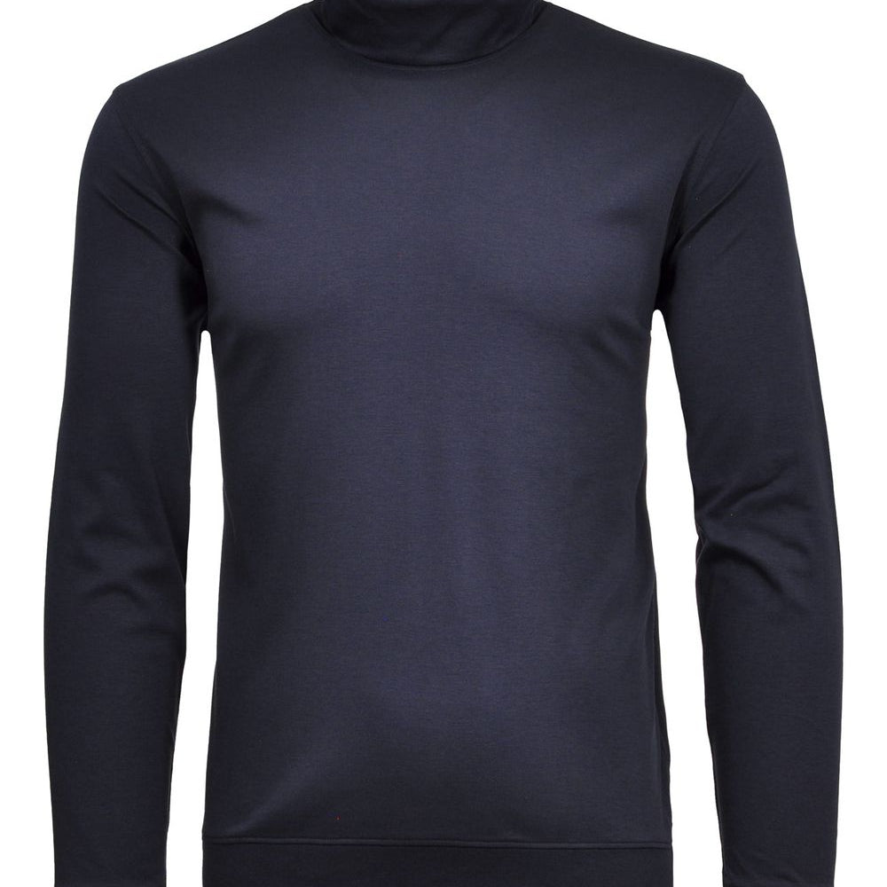 Turtle neck with bottom rib