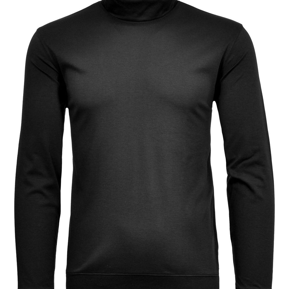 Turtle neck with bottom rib