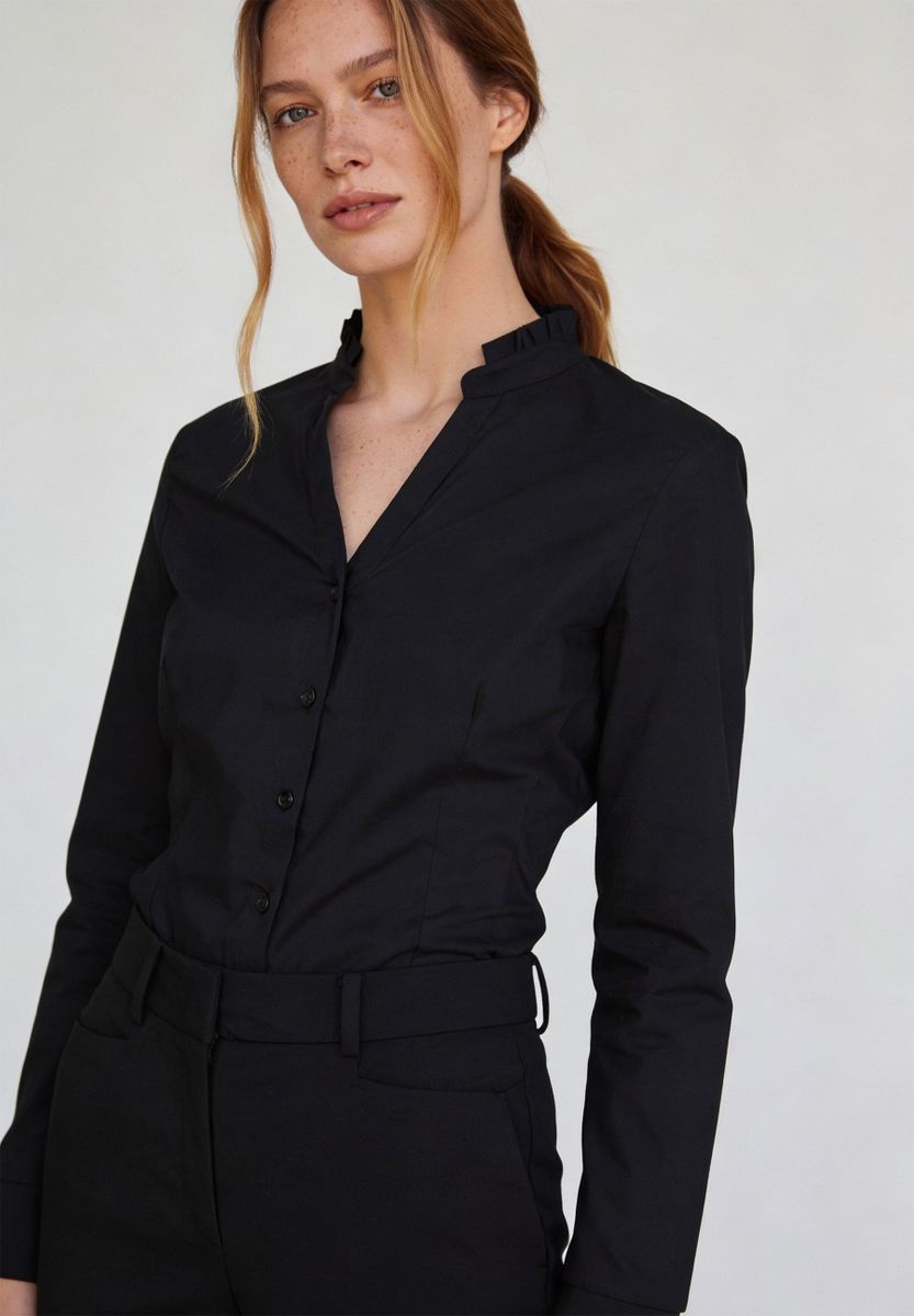 Cotton Stretch Blouse