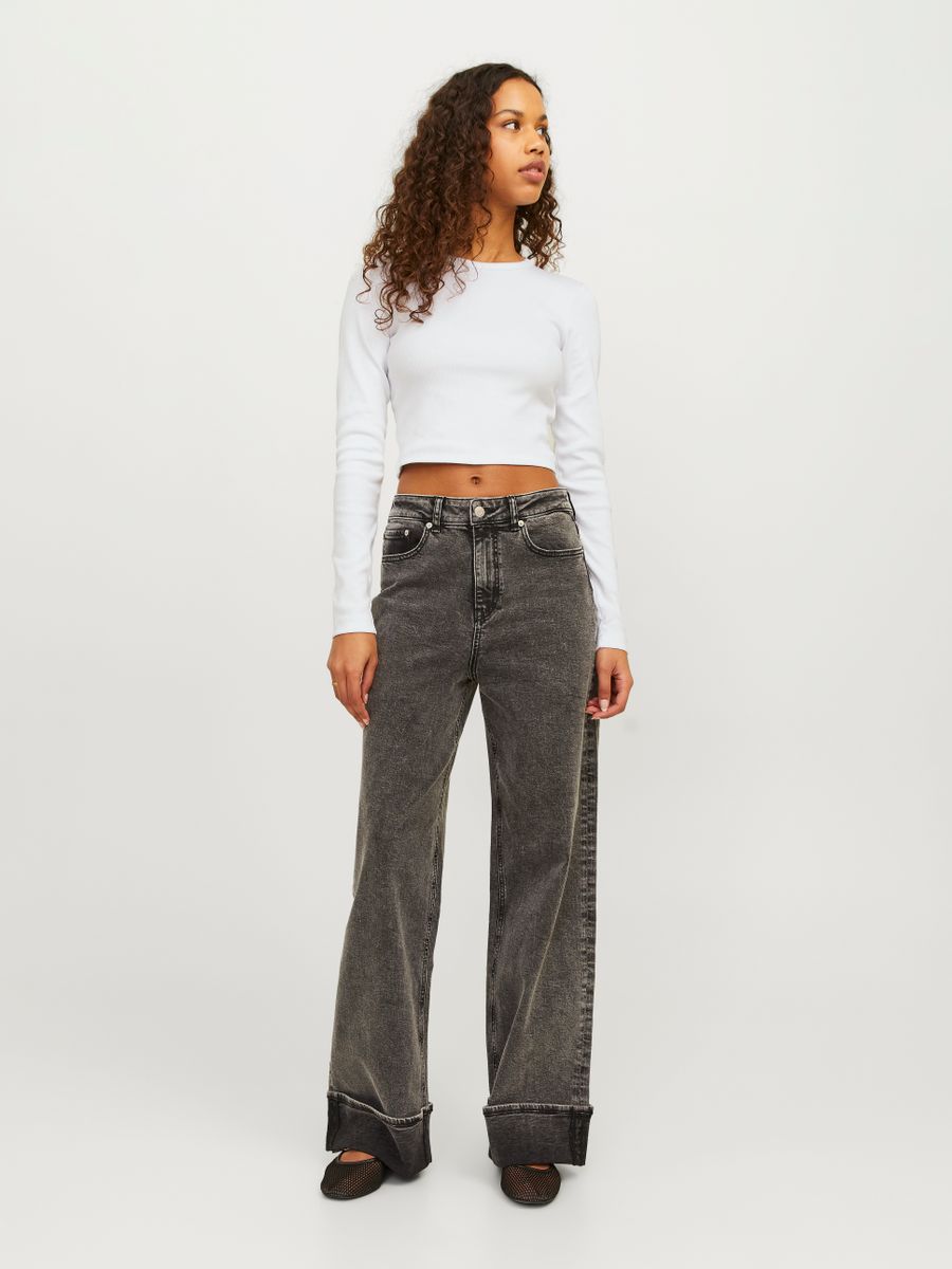 JXFELINE STR LS RIB TEE JRS NOOS