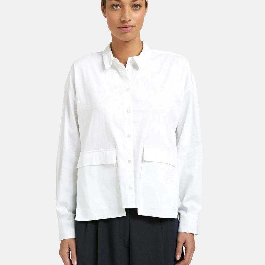 Overlapping Pocket Blouse
