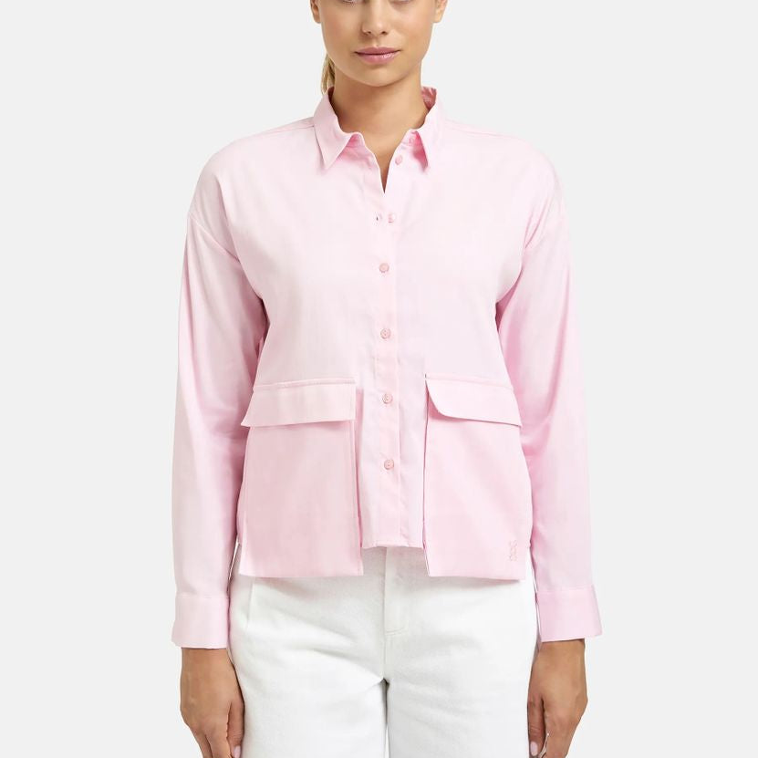 Overlapping Pocket Blouse