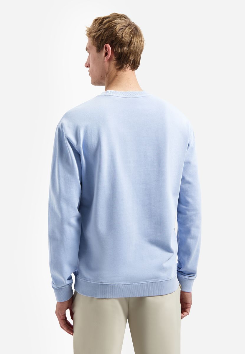 Sweater Crewneck French Terry Garment Dyed