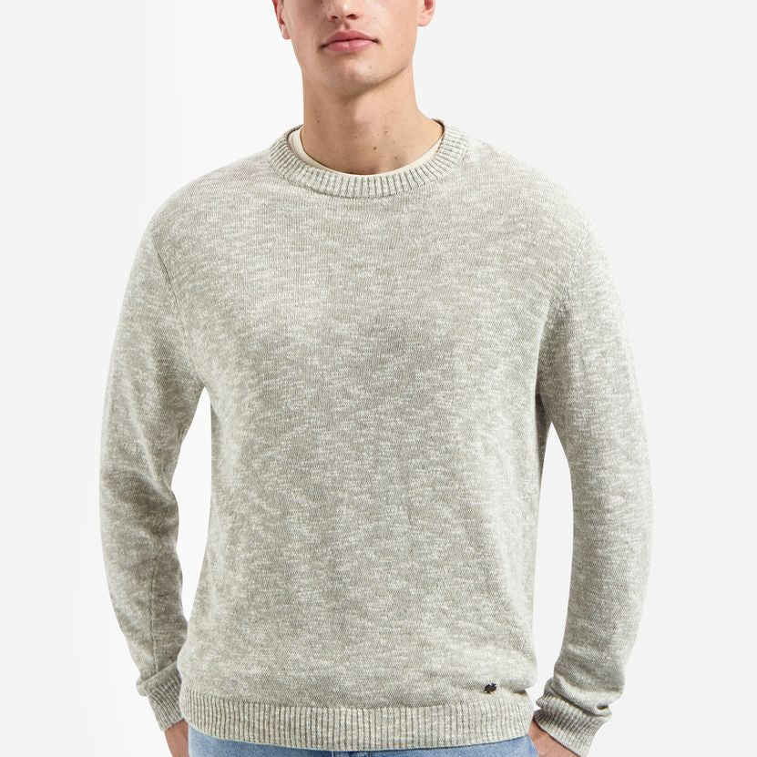 Pullover Crewneck Melange With Linen