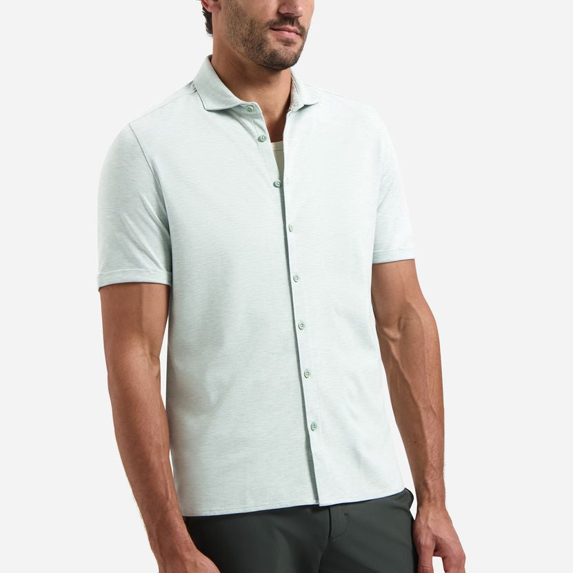 Shirt Short Sleeve Melange Jersey
