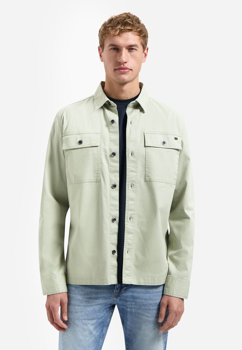 Overshirt Buttons Twill Stretch