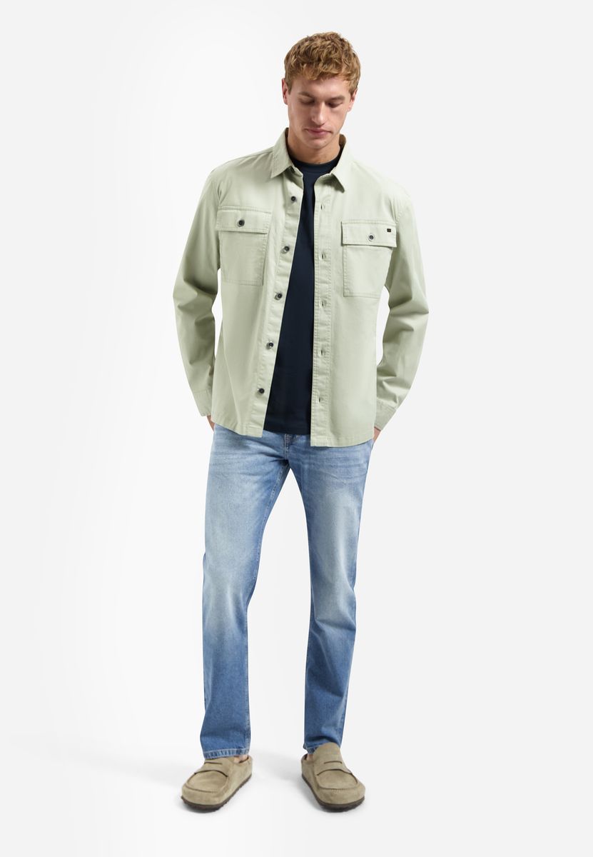 Overshirt Buttons Twill Stretch
