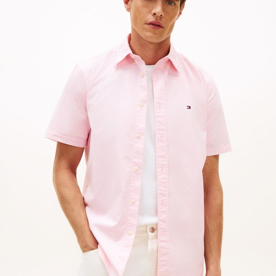 FLEX POPLIN HOUNDSTOOTH SS SHIRT