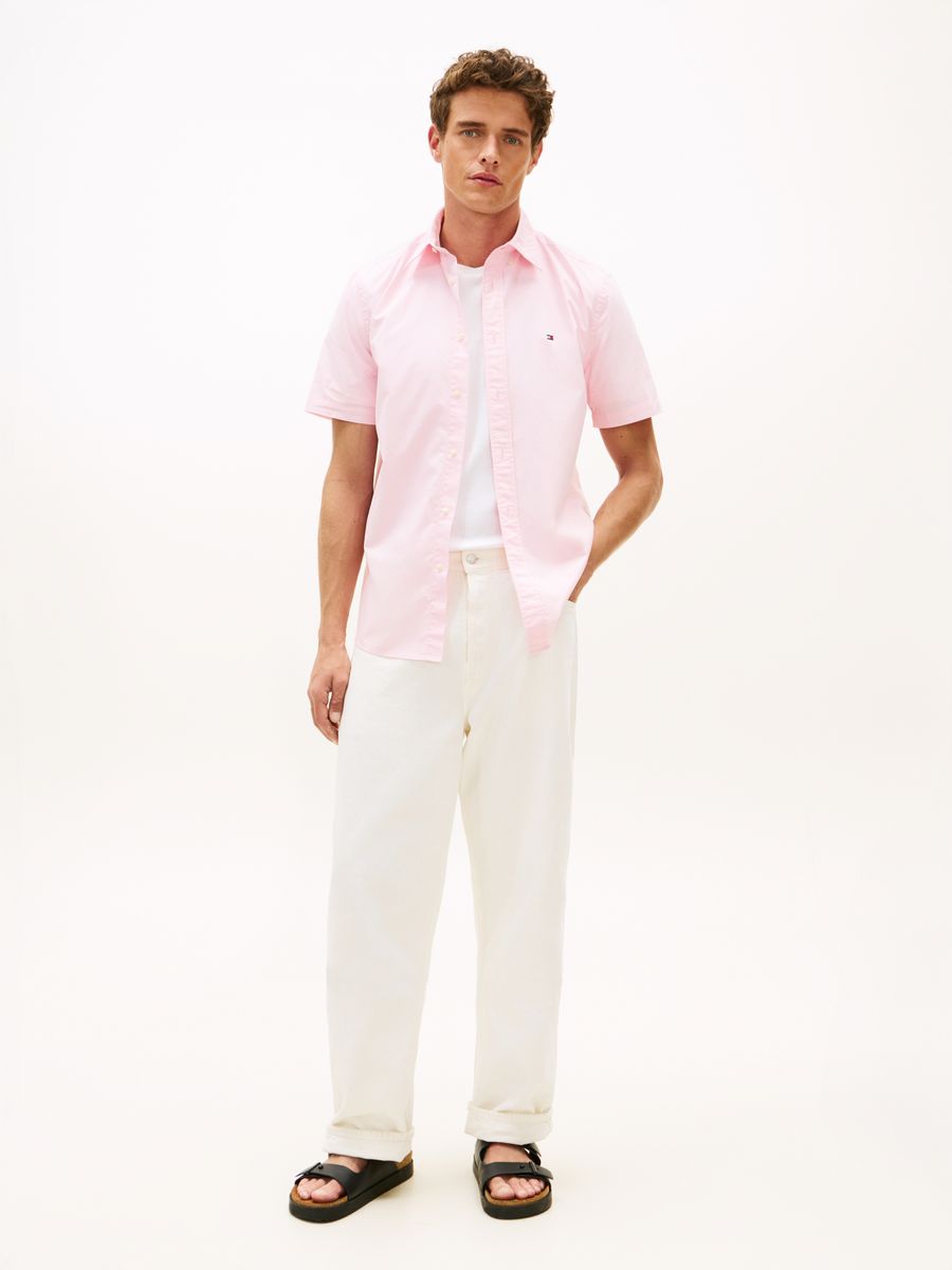 FLEX POPLIN HOUNDSTOOTH SS SHIRT