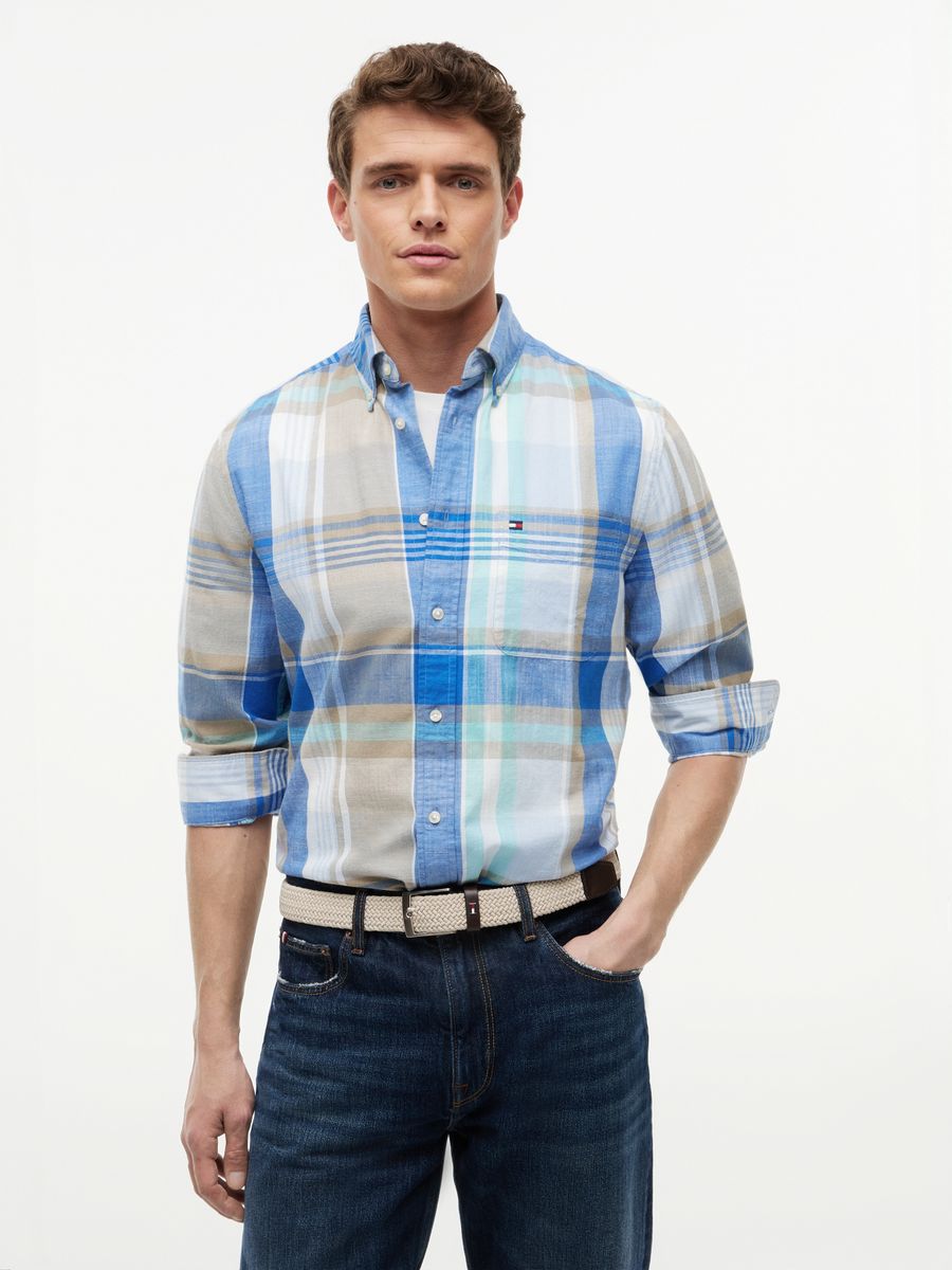 MADRAS SLUB LS SHIRT RF SHIRT