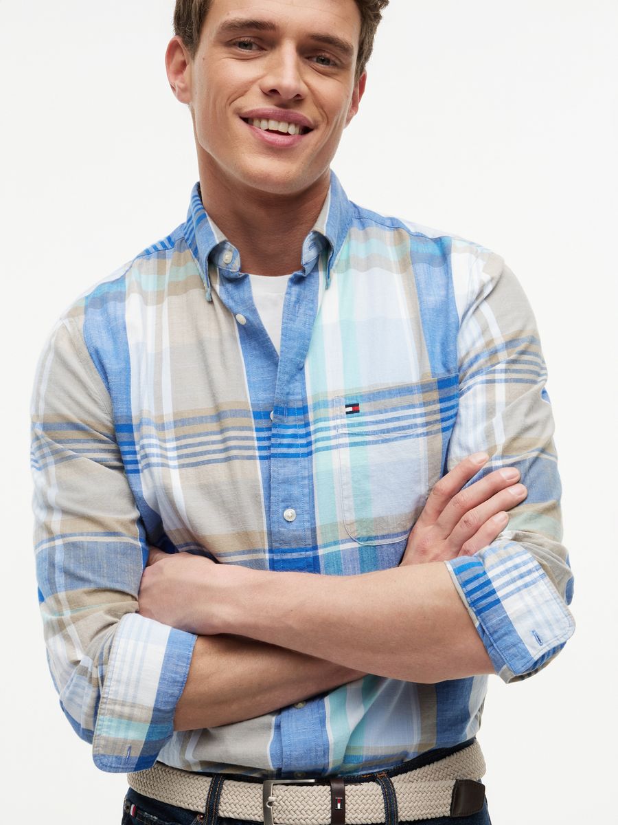 MADRAS SLUB LS SHIRT RF SHIRT