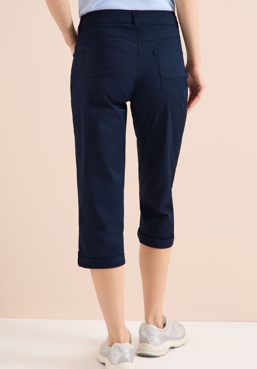 Mid Waist Casual Fit Hose mit Turn Up