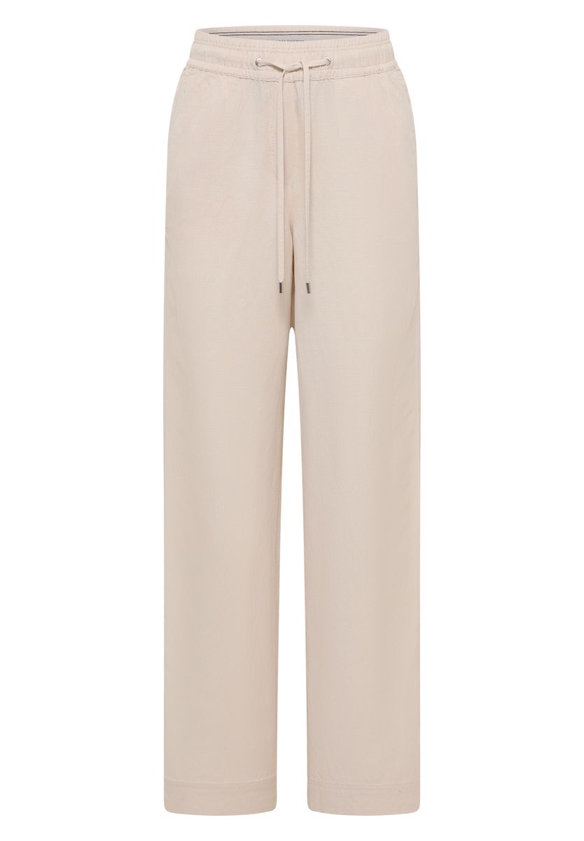 High Waist Wide Leg Hose aus Leinenmix