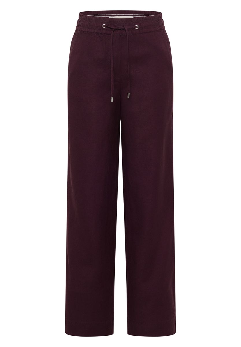 High Waist Wide Leg Hose aus Leinenmix