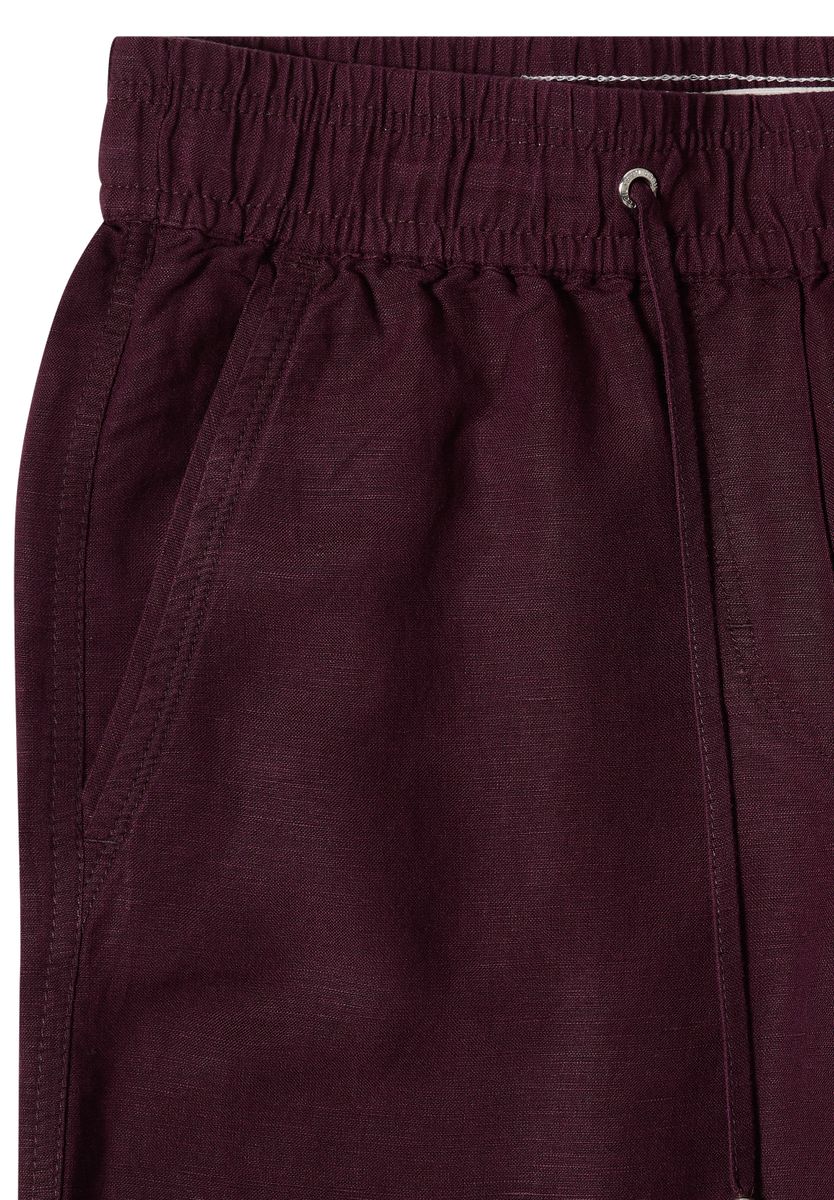 High Waist Wide Leg Hose aus Leinenmix