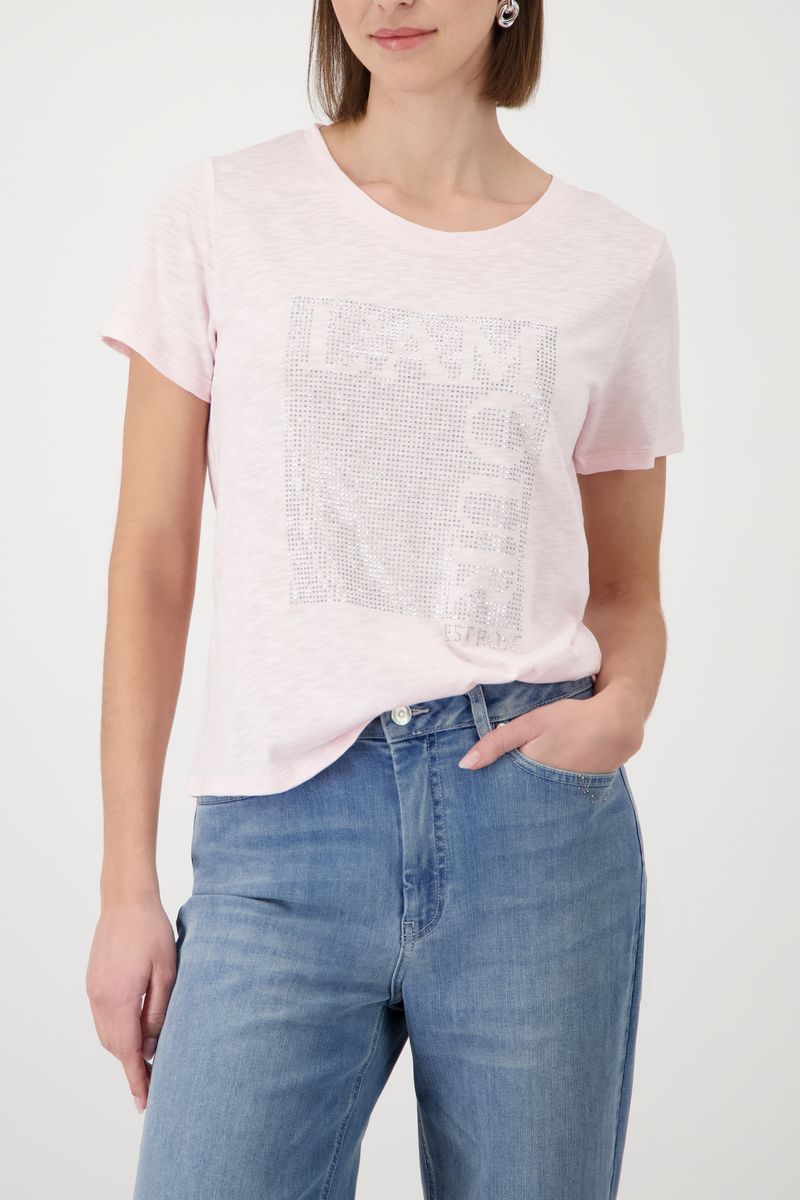 T-Shirt mit Strasssteinen