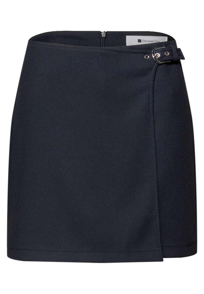 Knielanger Skort mit Schnalle