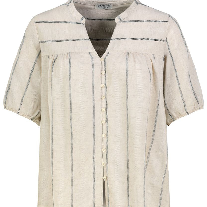 Damen, Bluse kurzarm