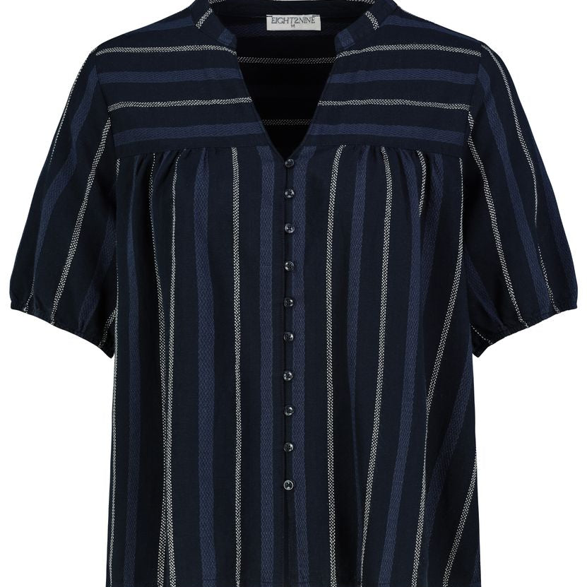 Damen, Bluse kurzarm