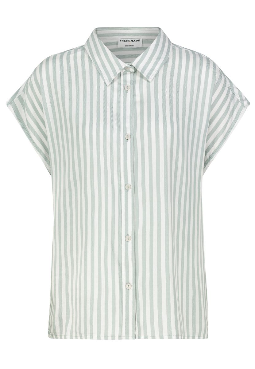 Damen, Bluse kurzarm