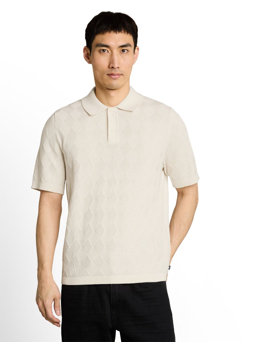 Strickpullover mit Polokragen