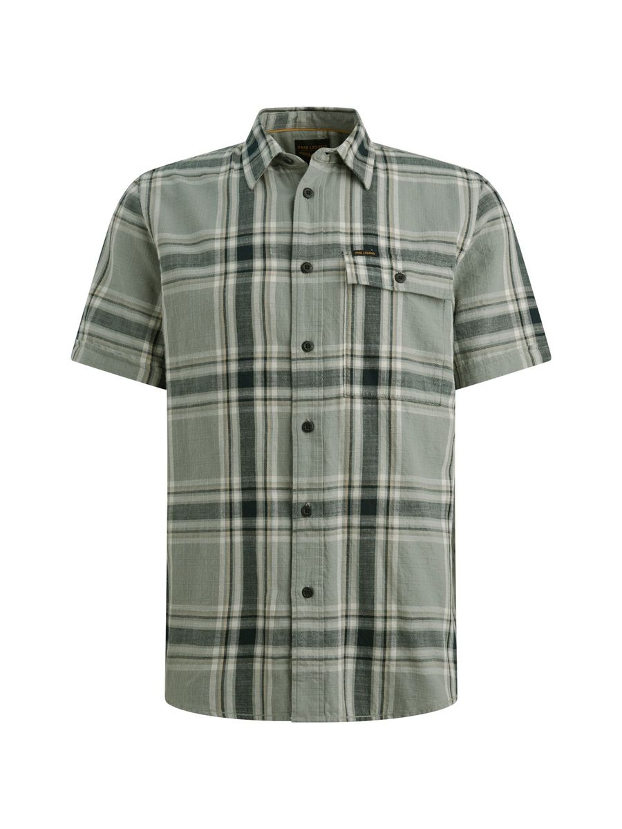 Short Sleeve Shirt Yarn Dyed Check