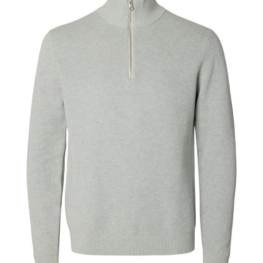 SLMDANE LS KNIT STRUCTURE HALF ZIP