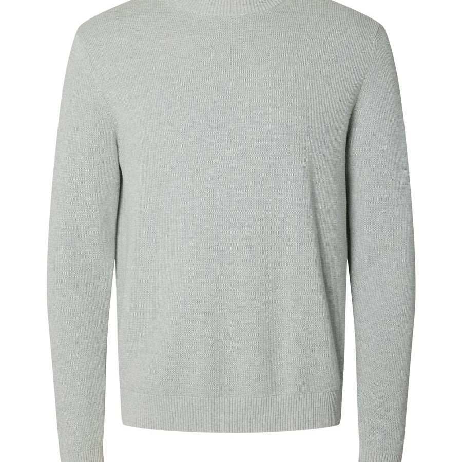 SLMDANE LS KNIT STRUCTURE CREW NECK